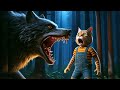 Cat story cute cat meets a wolf ai cat purrfectaikitties aicat7