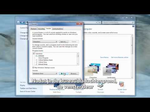 Uw computer aan uw persoonlijke voorkeuren aanpassen in Windows 7