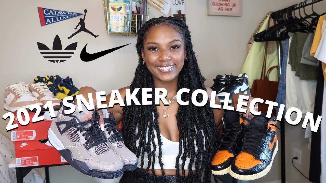 MY 2021 SNEAKER COLLECTION (Jordan 1s, Nike Sacais, Dunks, Yeezys and MORE) | Jaida Henderson