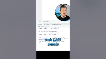 R vs. Python Speed Comparison - Generating Random Numbers! #rstats #RStudio #python #codingspeed