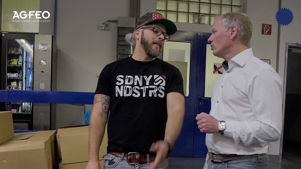 Sidney Hoffmann besucht AGFEO Telekommunikation