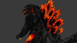 Burning Godzilla Animation Test - A Godzilla Fan Animation