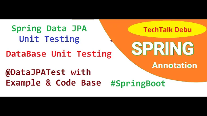 Spring DataJpa Test Tutorial : How to Test Database using Spring Boot @DataJPATest Annotation