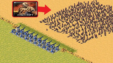 Each Wave +100 Conscripts - Red Alert 2