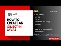 How to create an Object in Java? | Core Java | Telugu Explained