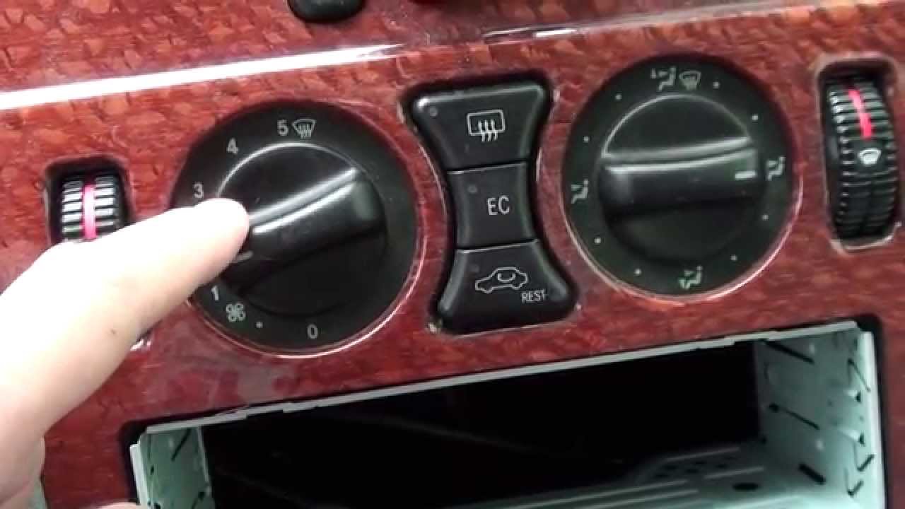 Panel klimatyzacji Mercedes W210 zepsuty potencjometr