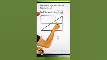 What is the number of triangles in the given figure || Figure Counting important questions #ssc