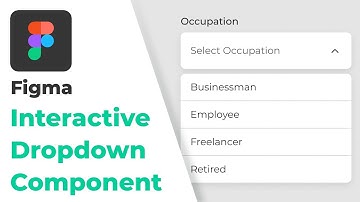How to Create an Interactive/Functional Dropdown in Figma