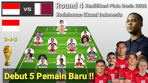 Debut 5 Pemain Baru Round 4 ! Indonesia vs Qatar ~ Kedalaman Skuad Indonesia Round 4 Piala Dunia 26