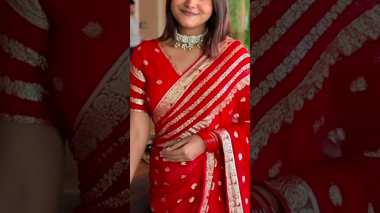 ❤️✨Beautiful designer partywear latest fancy unique saree 