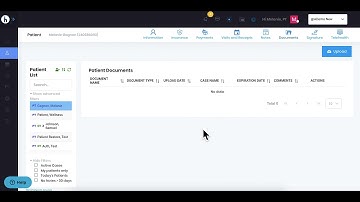 Navigating the Documents Section in a Patient