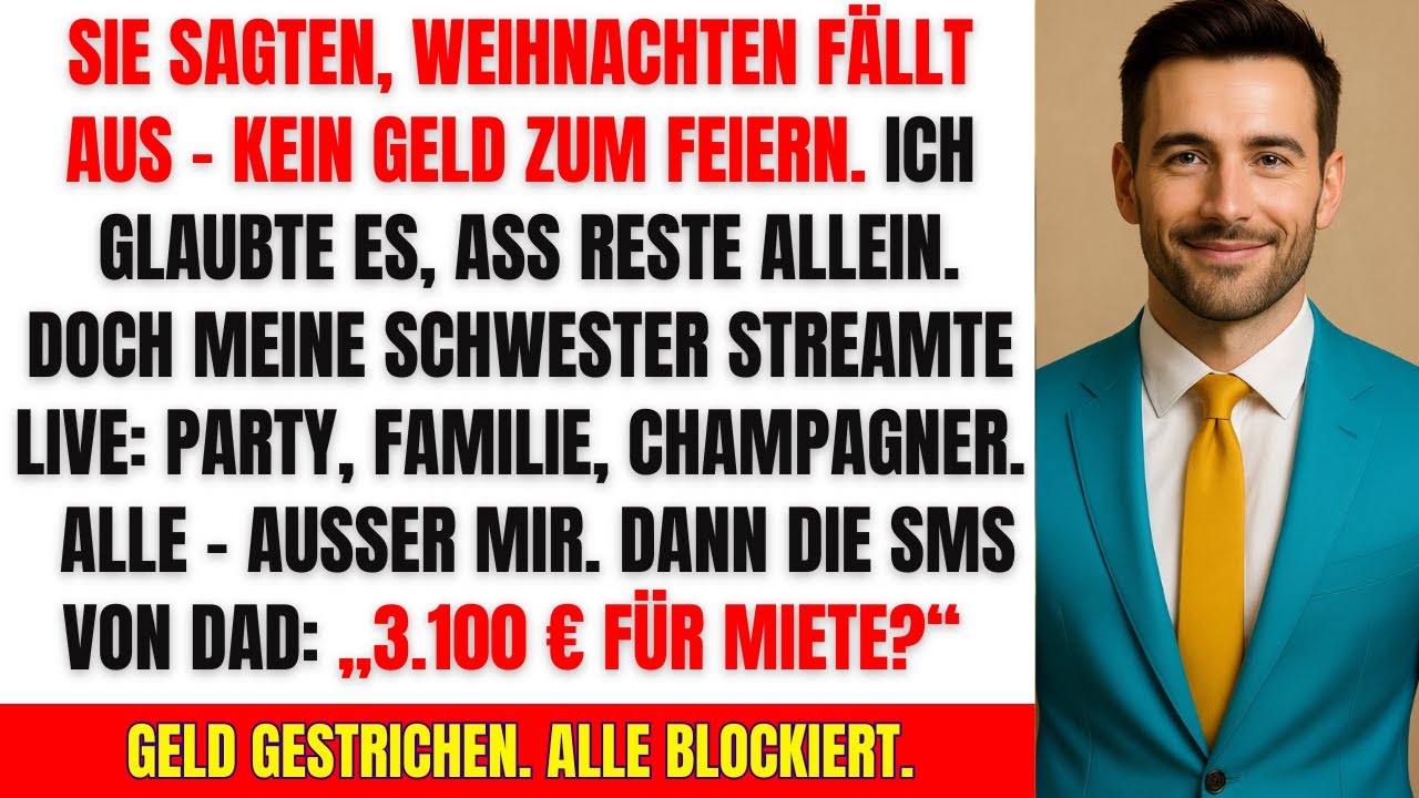 Meine Eltern sagten „Zu pleite für Weihnachten“ – Doch meine Schwester streamte eine geheime Party 🎄