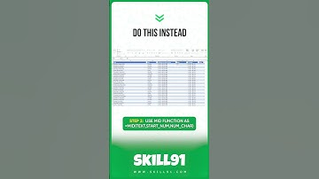 How to Extract Data from Cells | MS Excel for Beginners #shorts