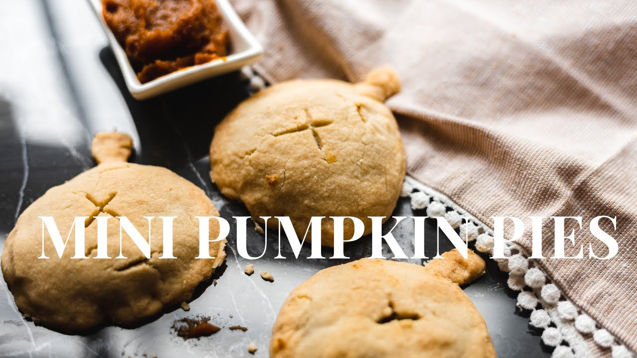 super simple MINI PUMPKIN PIES pumpkinpie relaxing baking ASMR