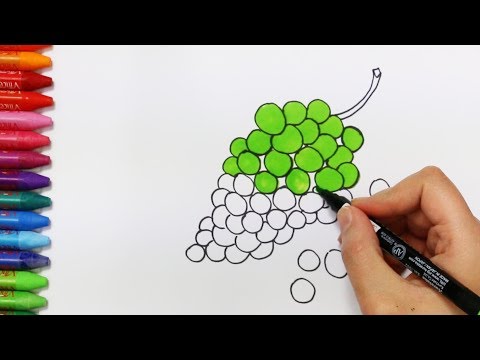 Wideo: Jak Narysować Winogrona