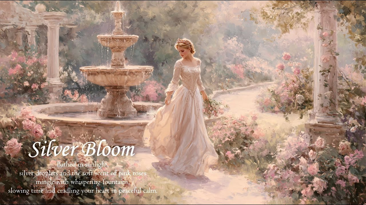 𝐏𝐥𝐚𝐲𝐥𝐢𝐬𝐭 • Silver Dew on Blush Roses💗: Petals Floating on Waterlight🌸(𝒮𝒾𝓁𝓋𝑒𝓇 𝐵𝓁𝑜𝑜𝓂)