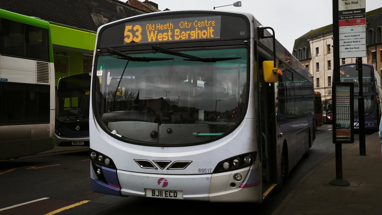 Withdrawn and ZF - FirstBus 69517 Volvo B7RLE Wright Eclipse 2 working the 53