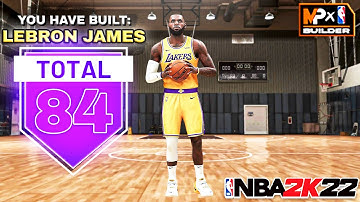 NBA 2K22 LEBRON JAMES BUILD - 84 BADGE UPGRADE 2-WAY FACILITATING FINISHER