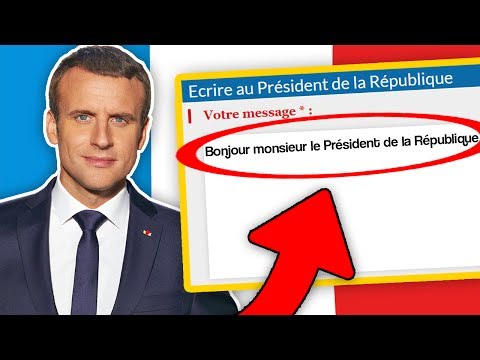 Vidéo: Comment écrire Un Message Au Président