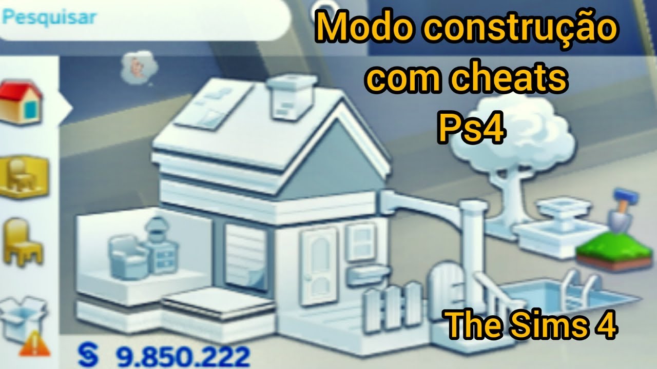 CÓDIGOS E TRUQUES PARA THE SIMS 4 - MODO CONSTRUÇÃO