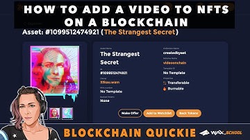 How To Add a Video to NFTs on a Blockchain using AtomicHub | Fast Blockchain Tutorial | WAXio EOSio