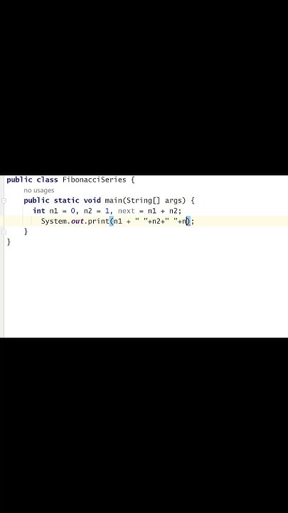 Fibonacci series program in java | Generate & print Fibonacci series ...