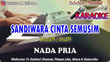 SANDIWARA CINTA SEMUSIM ll KARAOKE MALAYSIA ll SALEEM IKLIM ll NADA PRIA ES=DO