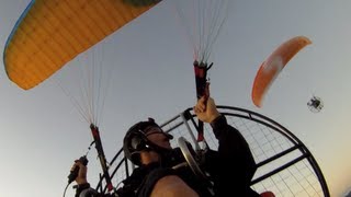 River Running With Powered Paragliders