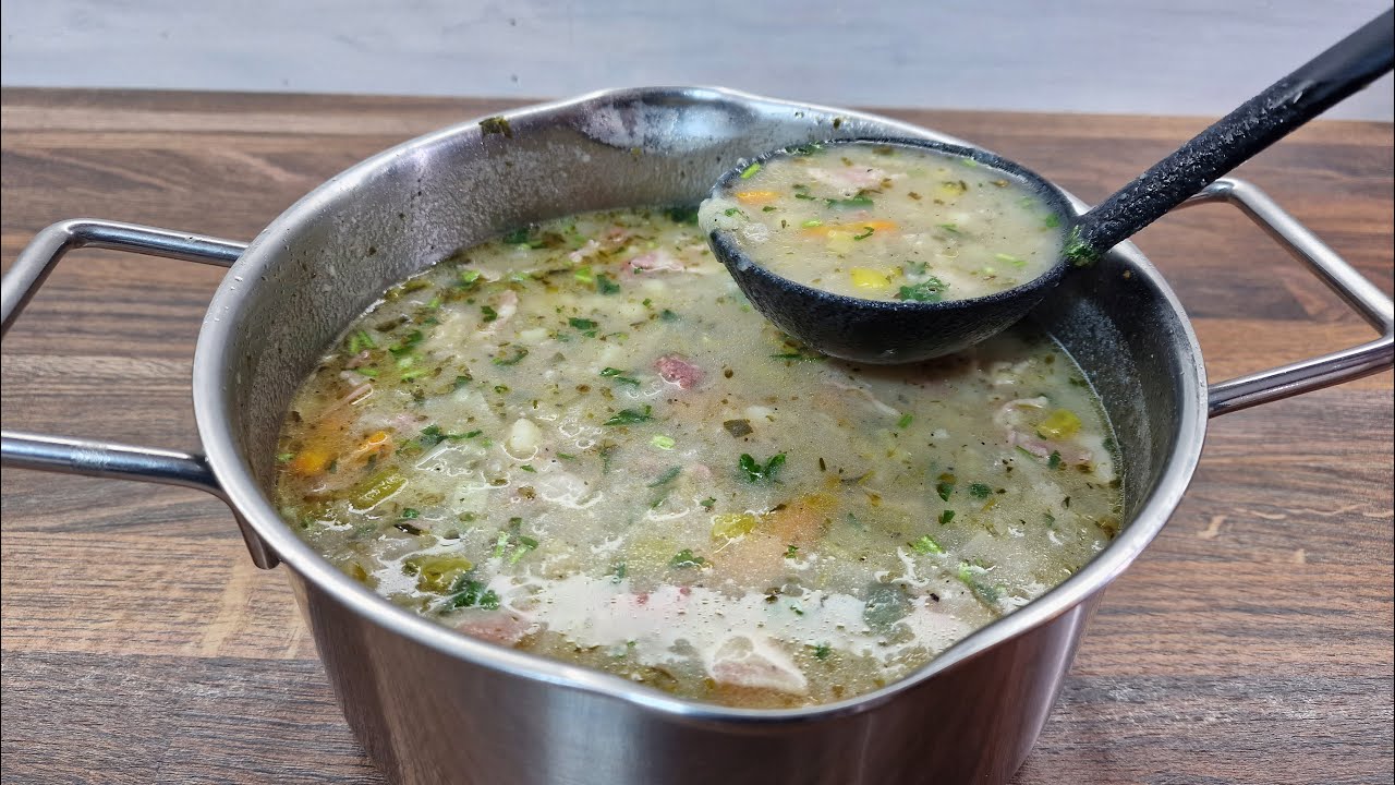 Deutsche Kartoffelsuppe, die jeder lieben wird! Deutsche Suppe in 30 Minuten!