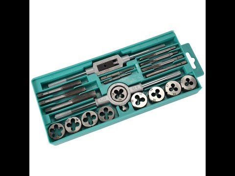 Metric Tap And Die Set Thread M3 To M12 Thread Repair Kit With Storage Case   20 Pcs