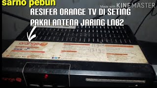 Setting up an Orange TV receiver with a dual LNB mesh satellite dish