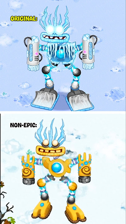 Epic Wubbox on Cold Island – Original VS Non-Epic | My Singing Monsters || MSM Pixel