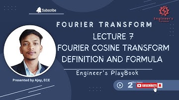 7. FOURIER COSINE TRANSFORM: DEFINITION & FORMULA| ENGINEERING MATHEMATICS-3| #FOURIER | BY AJAY ECE