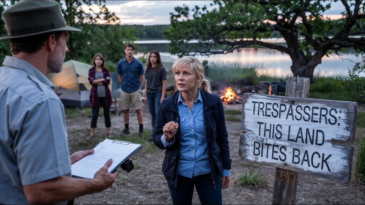 Карен разрешила своим гостям разбить лагерь на моем участке у озера, а потом замерла, когда егерь...