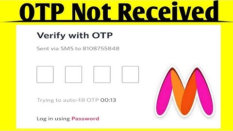Fix Myntra App OTP Not Received Problem Solved
