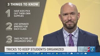 3 tricks to help students stay organized