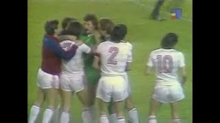 European Champions Cup Semifinal STEAUA Bucharest vs Anderlecht Pennant  1986