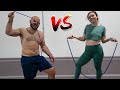 Boyfriend vs. Girlfriend Skipping Challenge!