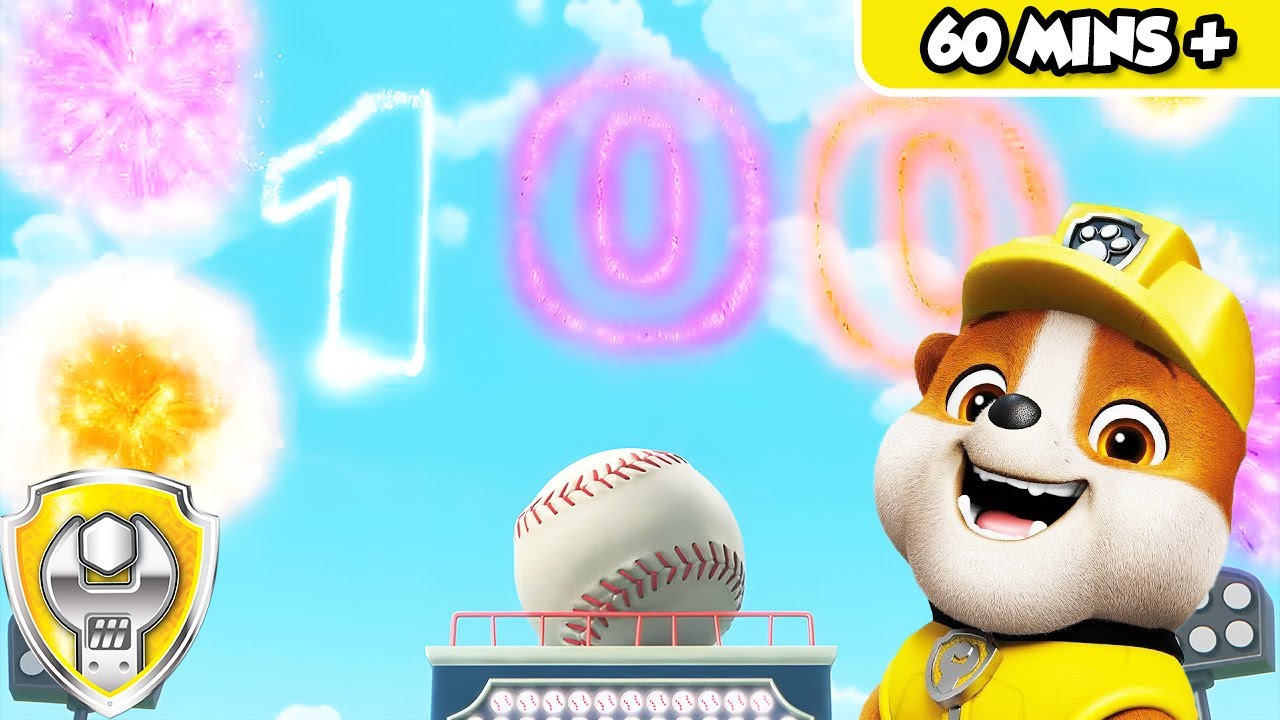 100 Best Rubble Moments!  | Rubble - Paw Patrol | Cartoons for Kids