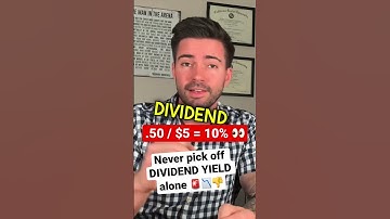 Understand Dividend Yield to get VERY RICH