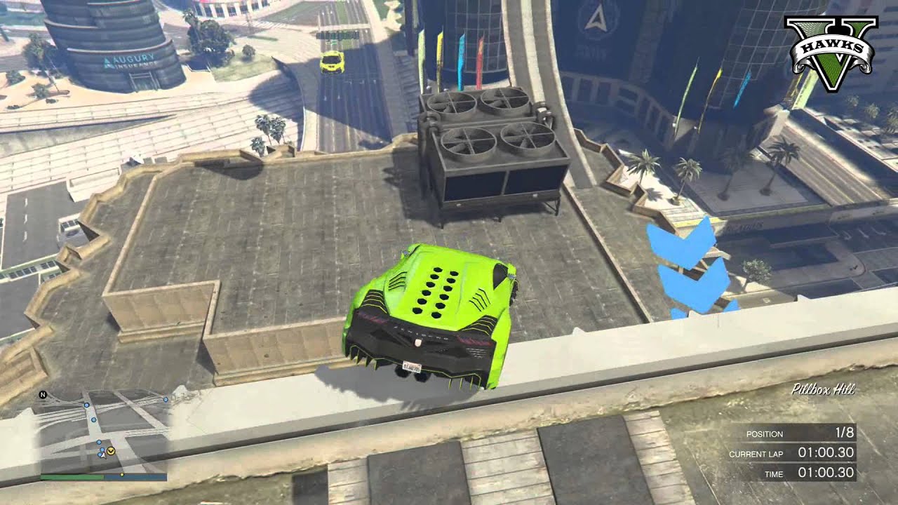 GTA 5 Custom Race - Jumping The Distance 23 - GTAOnline Custom Race Link