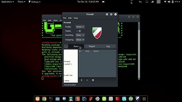 How to install firewall and open ports in kali linux