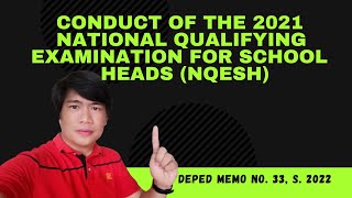CONDUCT OF THE 2021 NQESH