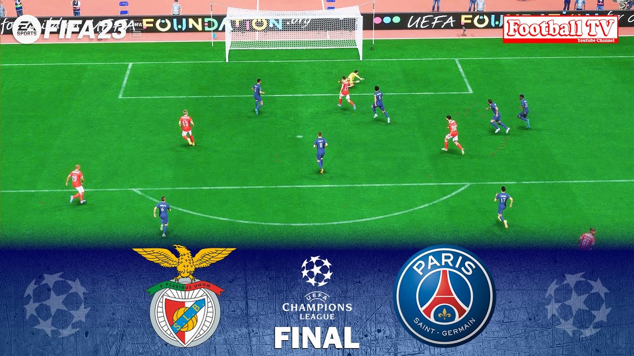 FIFA 23 Benfica vs PSG - UEFA Champions League Final Full Match All Goals - PC Gameplay