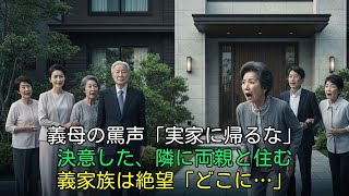「実家に帰るな」と罵った義母へ、隣の豪邸からご挨拶。両親を招き入れたら、義家族が「え…私たちどこに住めば？」と絶望。これは静かな復讐。【シニアの選択】
