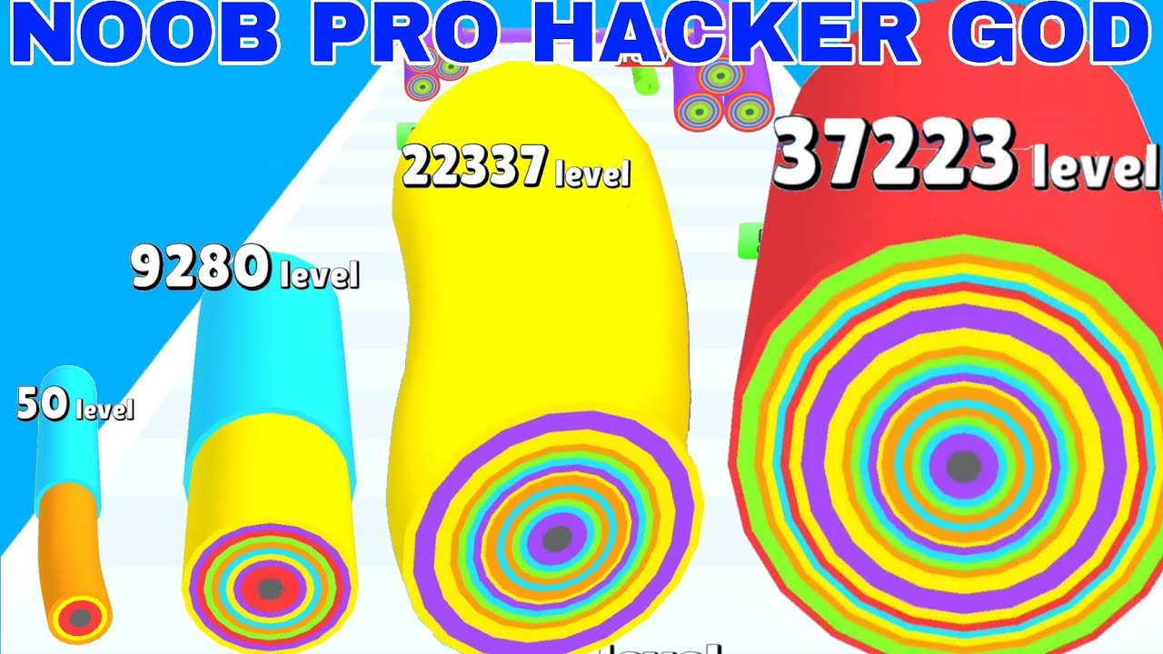 NOOB VS PRO VS HACKER VS GOD   of Layer Runner! @playgame24dia