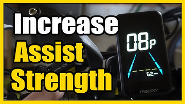 How to Increase the Pedal Assist Strength on Freesky Ebike Swift Horse