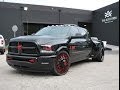 2014 avorza dodge ram 3500 dually black  red edition  by alex vega the auto firm