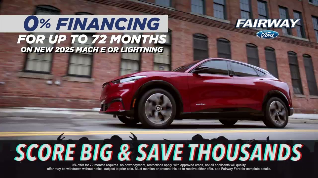 ZERO% Financing on Ford EVs at Fairway!