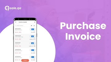 How to enter Purchase Invoice in Qsale Inventory Application?